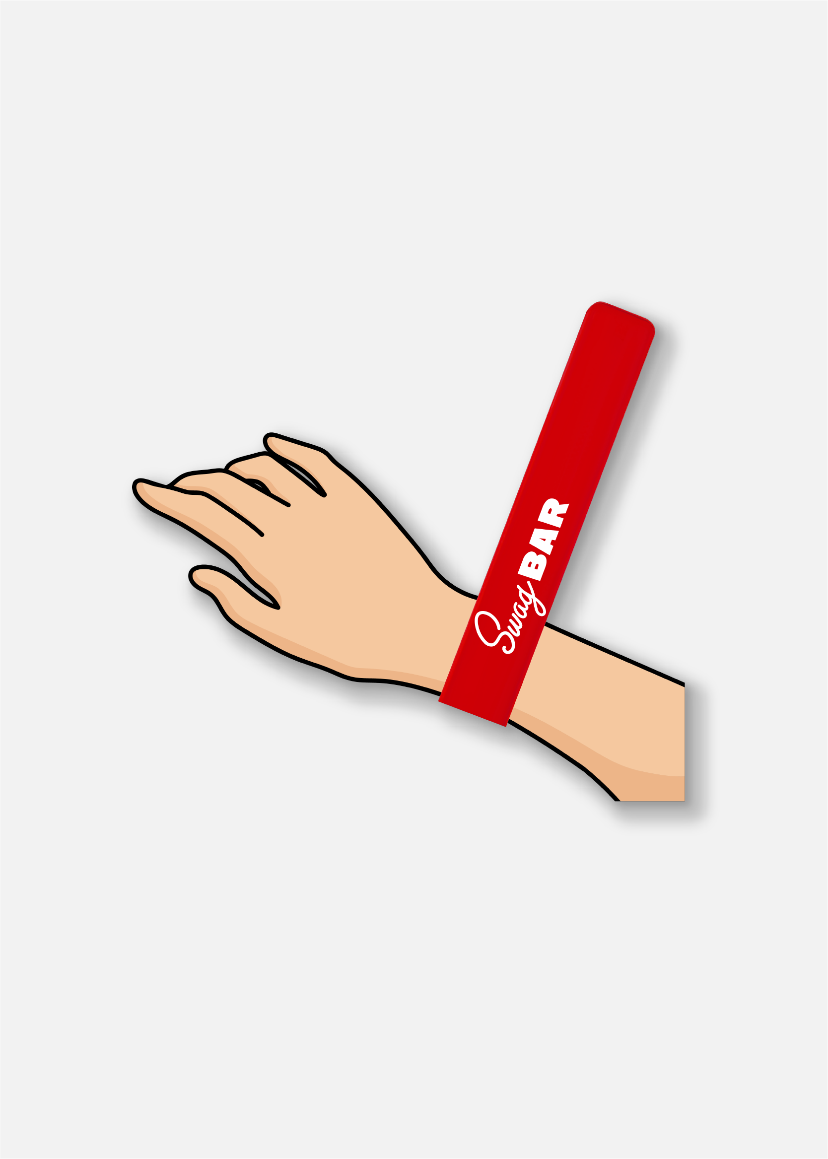 Custom Silicone Slap Band Bracelet - Logo Imprinted Bracelet $1.65